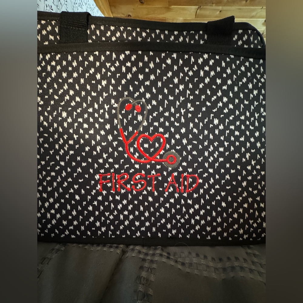 Thirty One Caddy utilized as a First Aid Kit